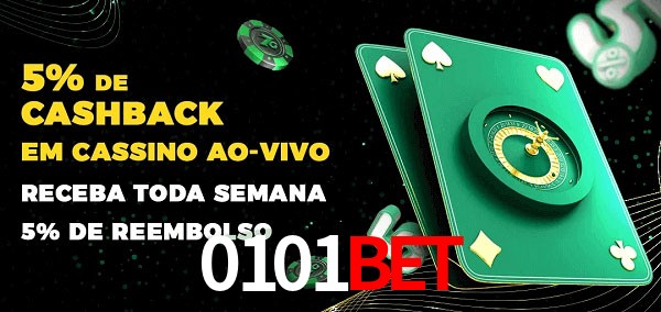 Promoções do cassino ao Vivo 0101bet